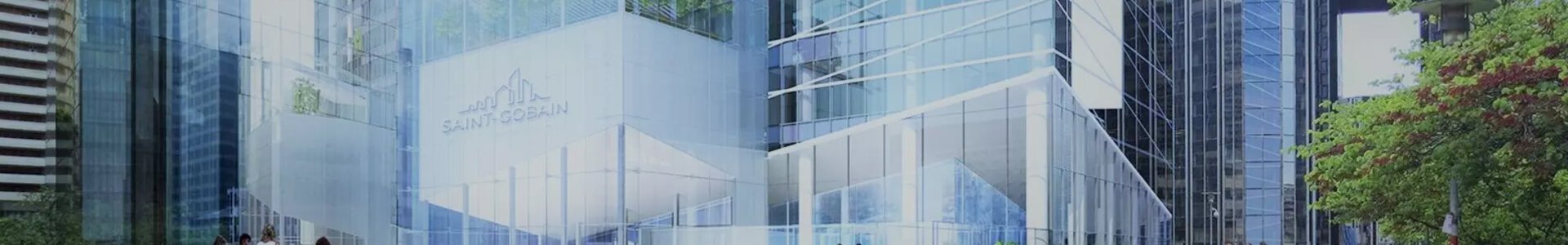 Hochhaus aus Glas Saint-Gobain